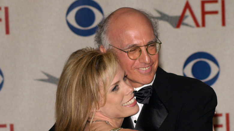 Cheryl Hines and Larry David