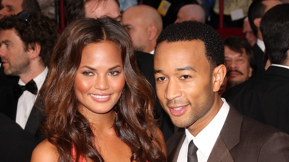 Chrissy Teigen and John Legend at the 2009 Academy Awards