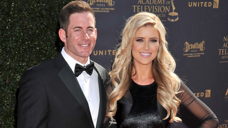 Tarek El Moussa and Christina Hall smiling