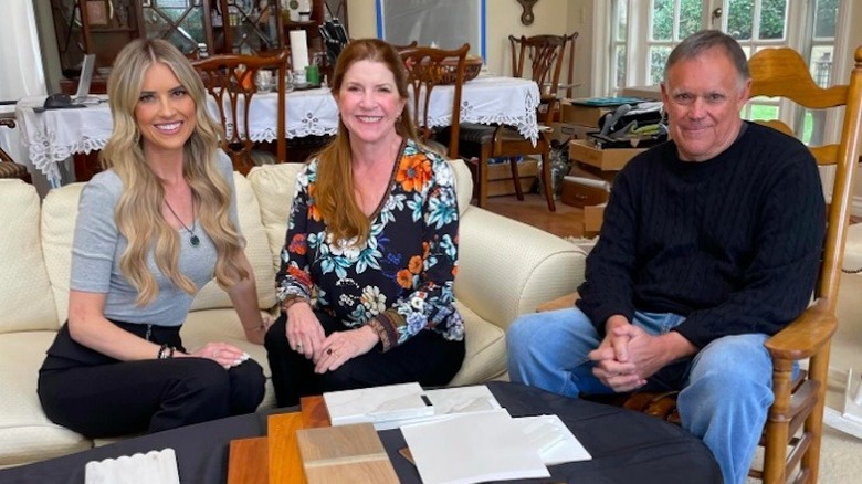 Christina Hall and her parents