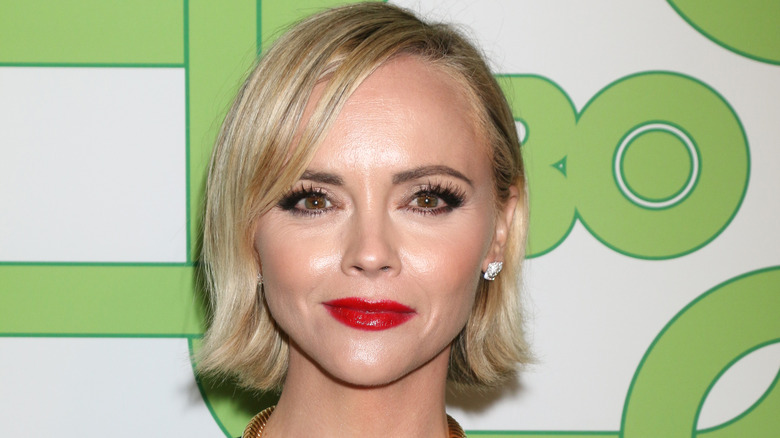 Christina Ricci poses on the red carpet