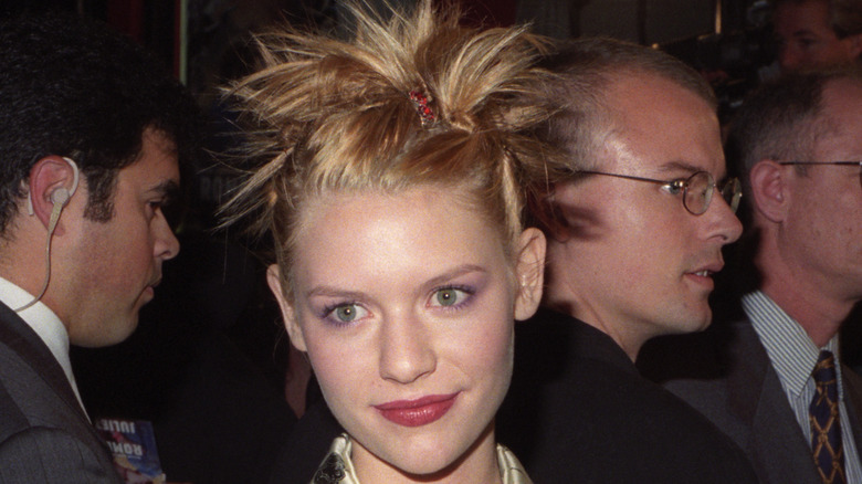 Claire Danes attends a premiere in 1997