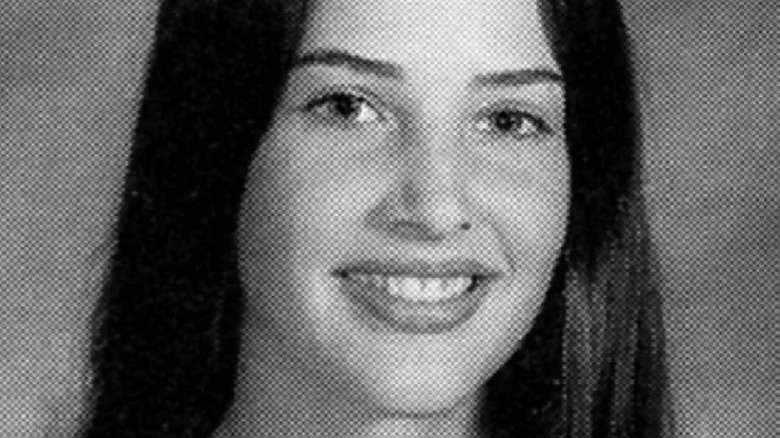Cobie Smulders smiling in a school photo