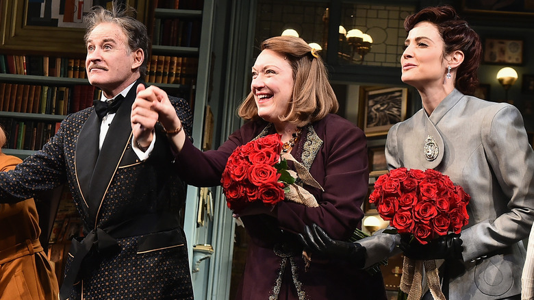 Cobie Smulders joining a curtain call for Present Laughter