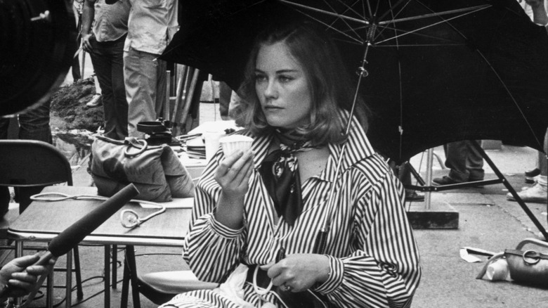 Cybill Shepherd on the set of Taxi Driver