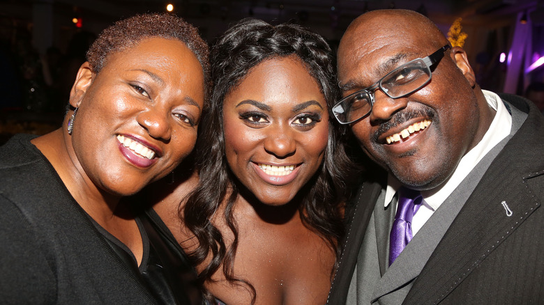 Danielle Brooks posing with her parents