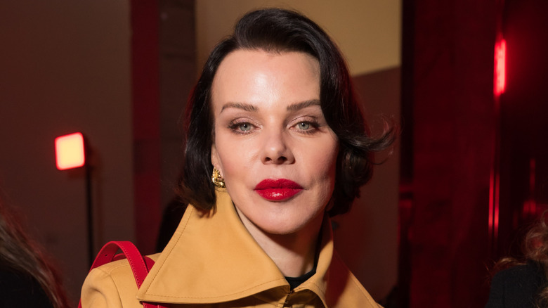 Debi Mazar at a fashion show in Paris