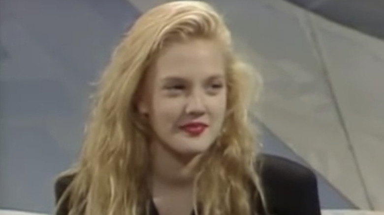 Drew Barrymore as a teenager