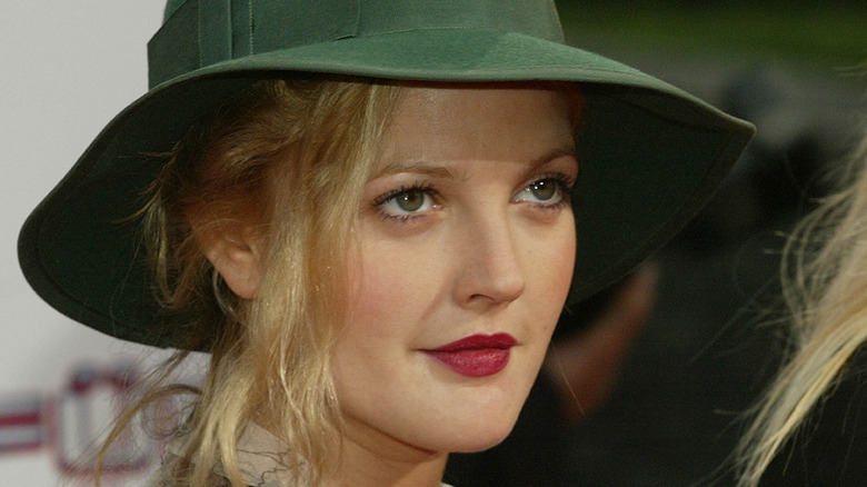 Drew Barrymore in a hat