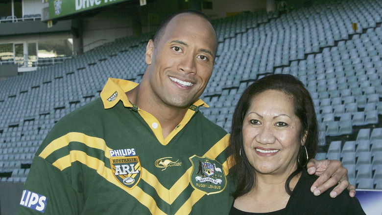 Dwayne Johnson and mother