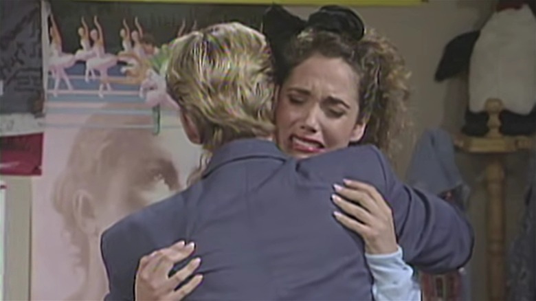 Elizabeth Berkley crying on Saved by the Bell