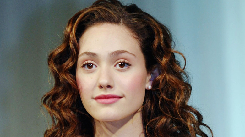 Emmy Rossum with curly hair