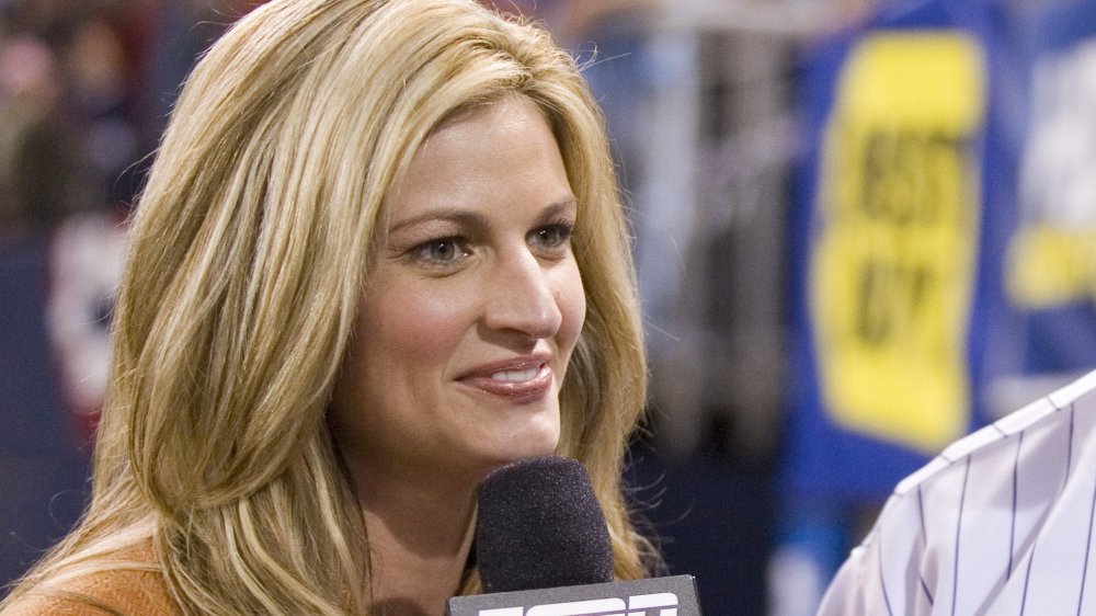 Erin Andrews reporting in 2008