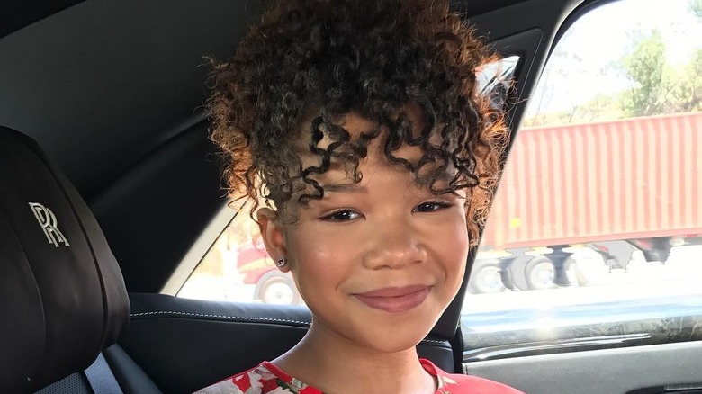 Storm Reid smiling