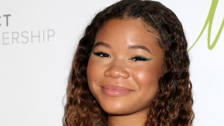 Storm Reid smiling