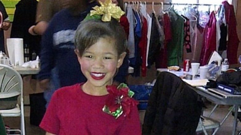 Storm Reid dressed up 