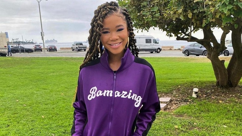 Storm Reid smiling