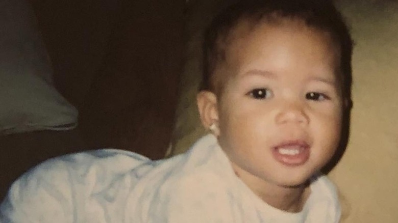 Storm Reid as a baby