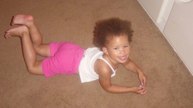 Storm Reid as a toddler