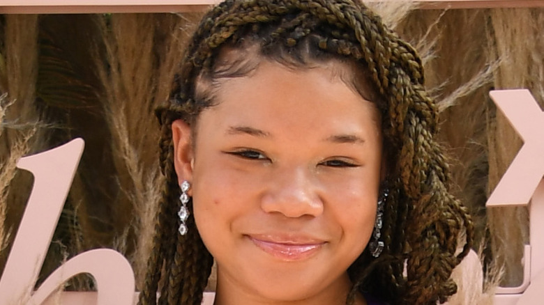 Storm Reid smiling