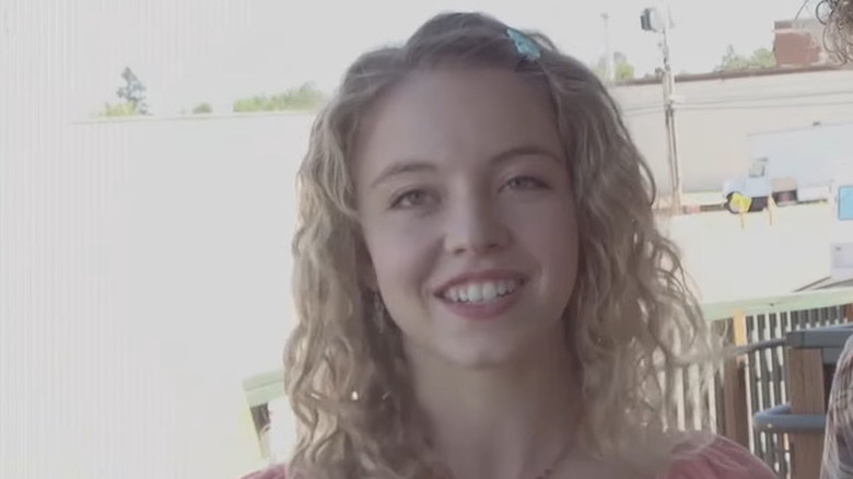 Sydney Sweeney smiles 