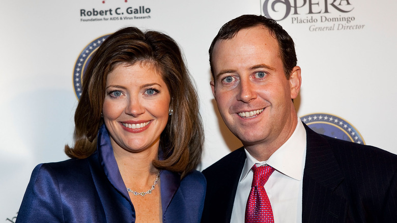 Norah O'Donnell and Geoff Tracy