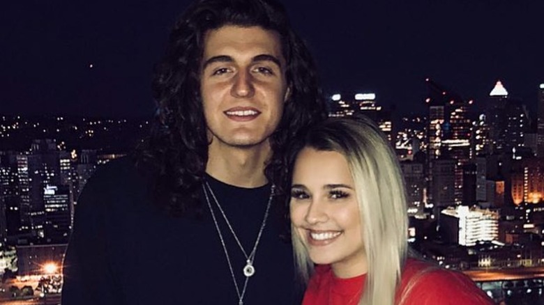 Cade Foehner and Gabby Barrett smiling