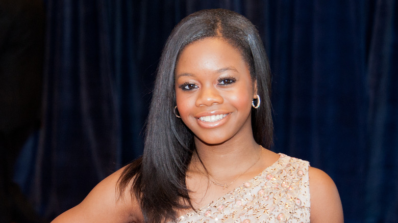 Gabby Douglas smiling