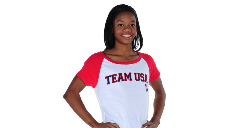 Gabby Douglas posing