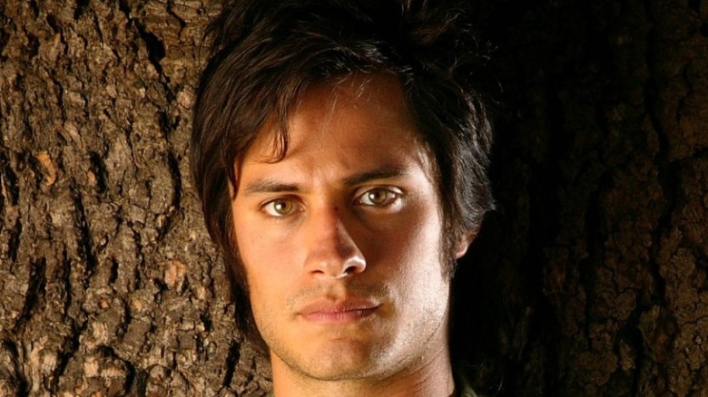 Gael Garcia Bernal looks at camera 