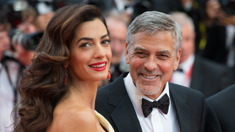 George Clooney with wife Amal