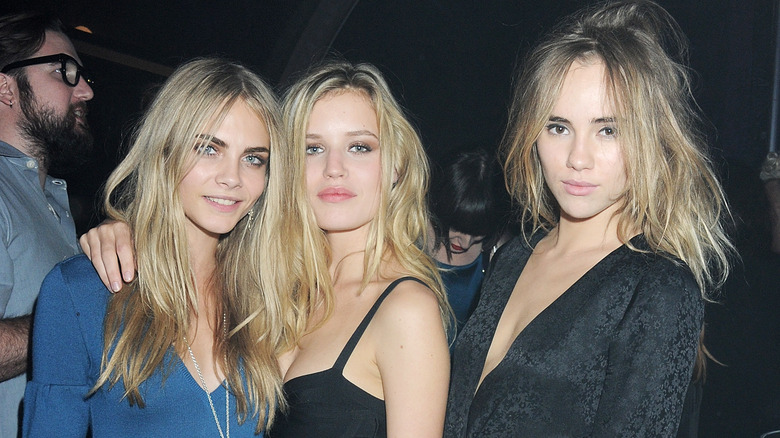 Cara Delevigne, Georgia May Jagger, and Suki Waterhouse