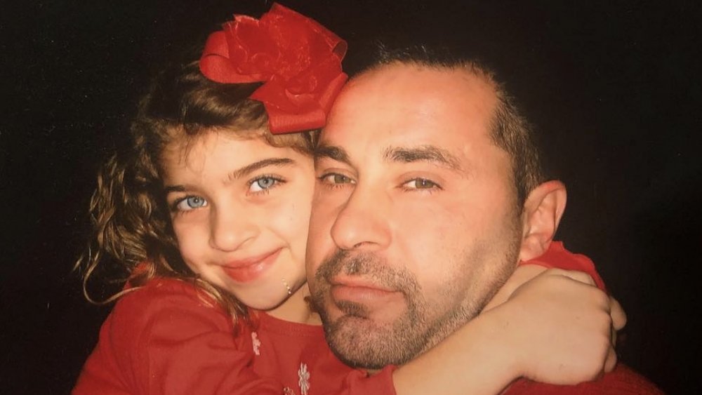 Gia Giudice as a kid with her father