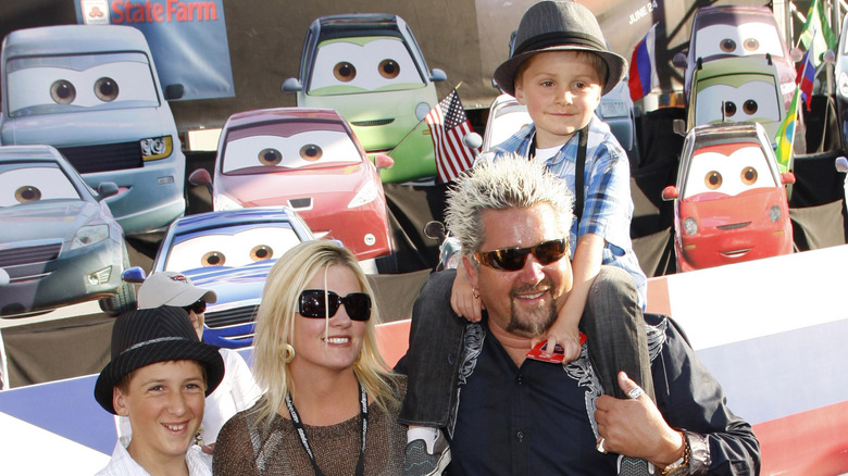 Guy Fieri, his family in 2011