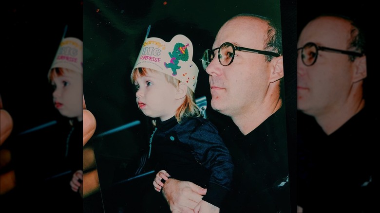 Haley Lu Richardson and her dad 