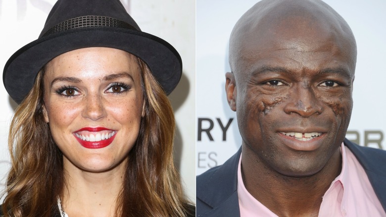 Composite image of Erin Cahill and Seal