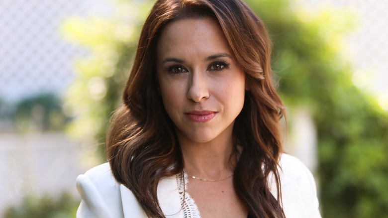 Lacey Chabert looking directly into camera