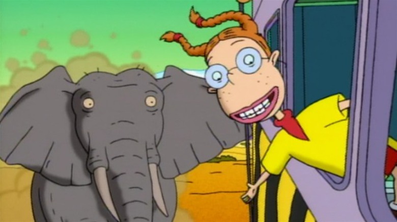 Eliza Thornberry and an elephant