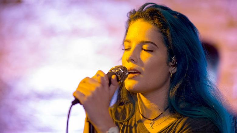 Halsey performing in 2015