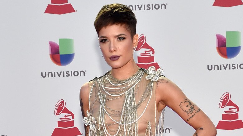 Halsey at an event in Las Vegas in 2018