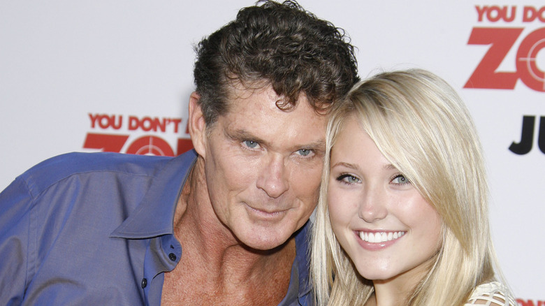 Hayley and David Hasselhoff posing together