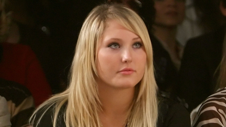 Hayley Hasselhoff watching a show