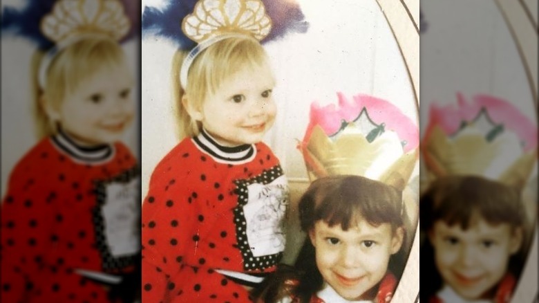 Little Hilary, Haylie Duff smiling