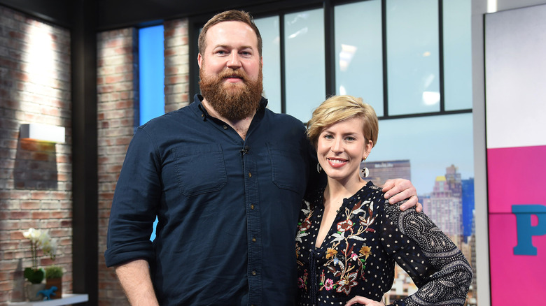 Erin and Ben Napier posing together