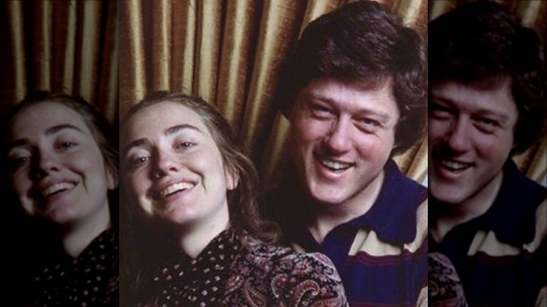 Young Hillary and Bill Clinton 