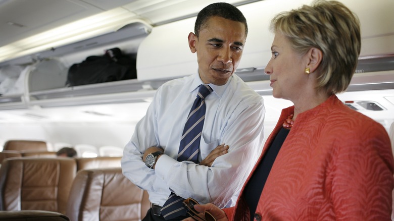 Hillary Clinton and Barack Obama in 2008 