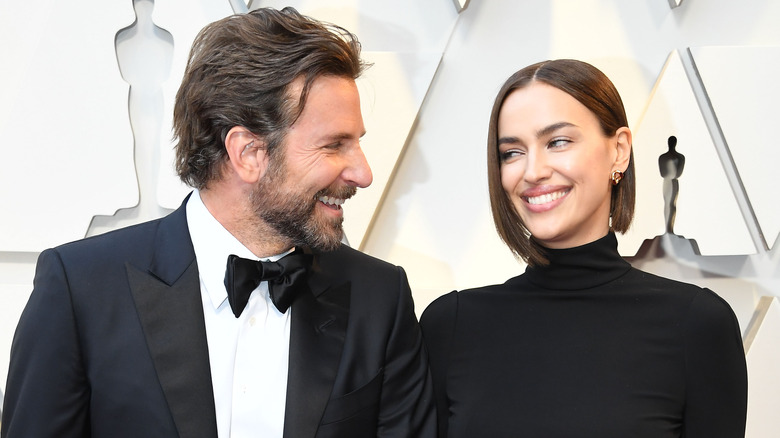 Bradley Cooper and Irina Shayk laughing