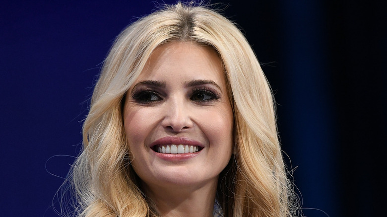 Ivanka Trump smiling looking sideways