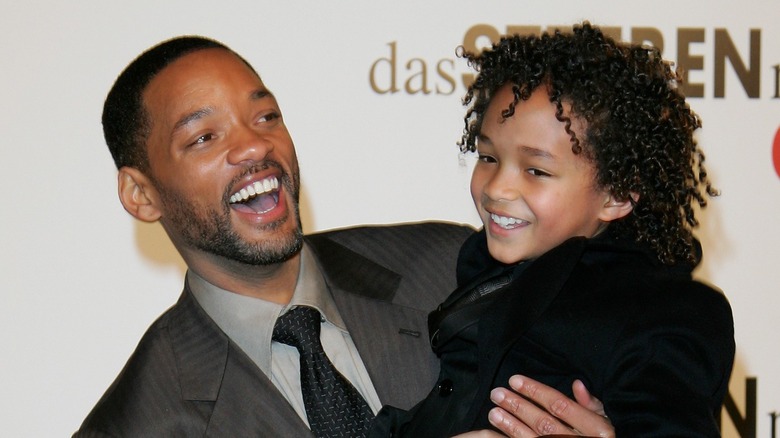 Will Smith and Jaden Smith smiling