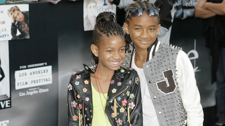 Willow and Jaden Smith smiling 